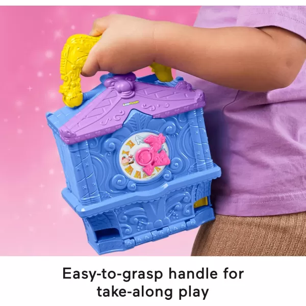 FisherPrice Little People Toddler Toy Disney Princess Cinderella OnTheGo Playset with Figures for Pretend Play Kids Ages 18 Months