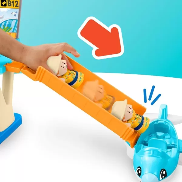 FisherPrice Little People Toddler Toy Everyday Adventures Airport Playset with Airplane for Preschool Pretend Play Ages 1 Years