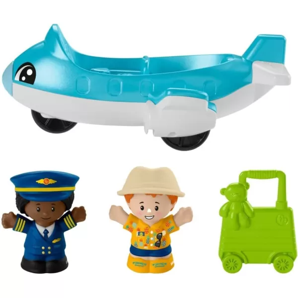 FisherPrice Little People Toddler Toy Everyday Adventures Airport Playset with Airplane for Preschool Pretend Play Ages 1 Years