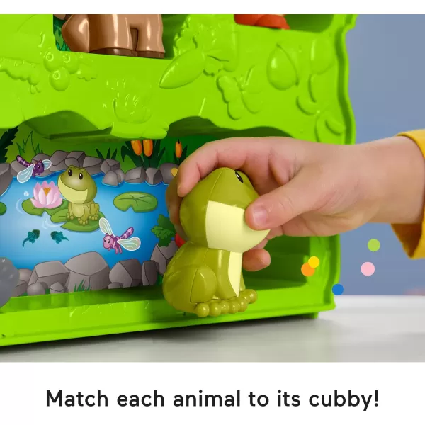 FisherPrice Little People Toddler Toy Forest Friends Carry Case Playset with Animal Figures for Pretend Play Kids Ages 1 Years