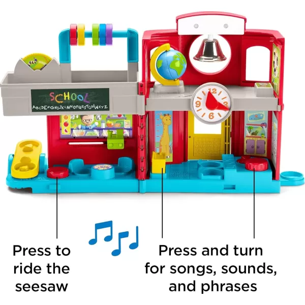 FisherPrice Little People Toddler Toy Friendly School Musical Playset with Figures for Pretend Play Kids Ages 1 YearsSchool