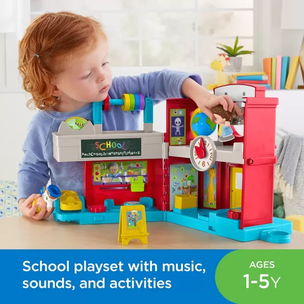 FisherPrice Little People Toddler Toy Friendly School Musical Playset with Figures for Pretend Play Kids Ages 1 YearsSchool