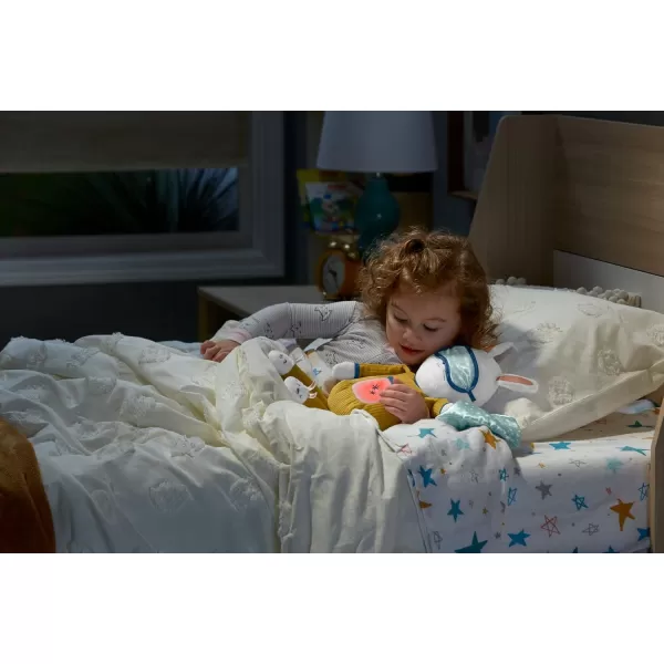 FisherPrice Little People Toddler Toy Hoppy Dreams Soother ampamp Sleep Trainer Plush Sound Machine with Music ampamp Lights for Kids Ages 18 Months