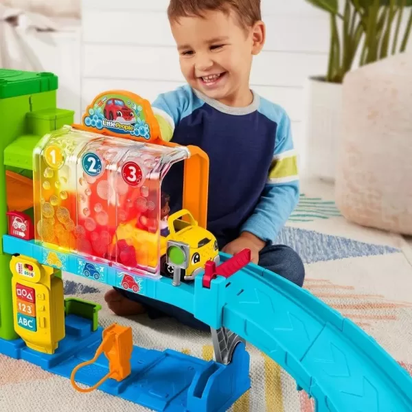 FisherPrice Little People Toddler Toy LightUp Learning Garage Playset with Smart Stages Car ampamp Ramp for Pretend Play Kids Ages 1 YearsStandard Packaging