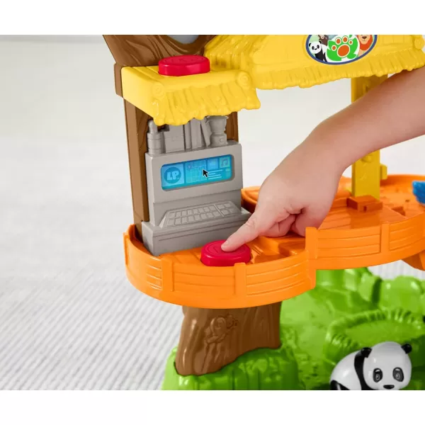 FisherPrice Little People Toddler Toy Share ampamp Care Safari 2Ft Tall Playset with Lights Sounds ampamp 7 Figures for Pretend Play Ages 1 years