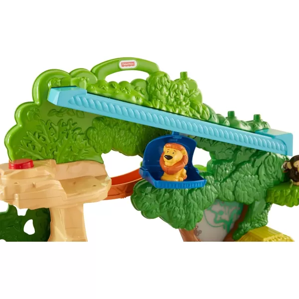 FisherPrice Little People Toddler Toy Share ampamp Care Safari 2Ft Tall Playset with Lights Sounds ampamp 7 Figures for Pretend Play Ages 1 years