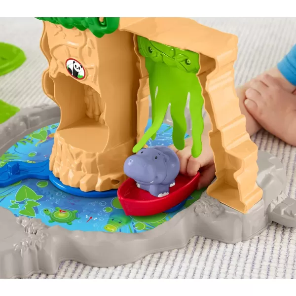 FisherPrice Little People Toddler Toy Share ampamp Care Safari 2Ft Tall Playset with Lights Sounds ampamp 7 Figures for Pretend Play Ages 1 years
