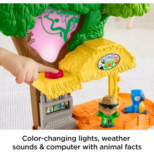 FisherPrice Little People Toddler Toy Share ampamp Care Safari 2Ft Tall Playset with Lights Sounds ampamp 7 Figures for Pretend Play Ages 1 years