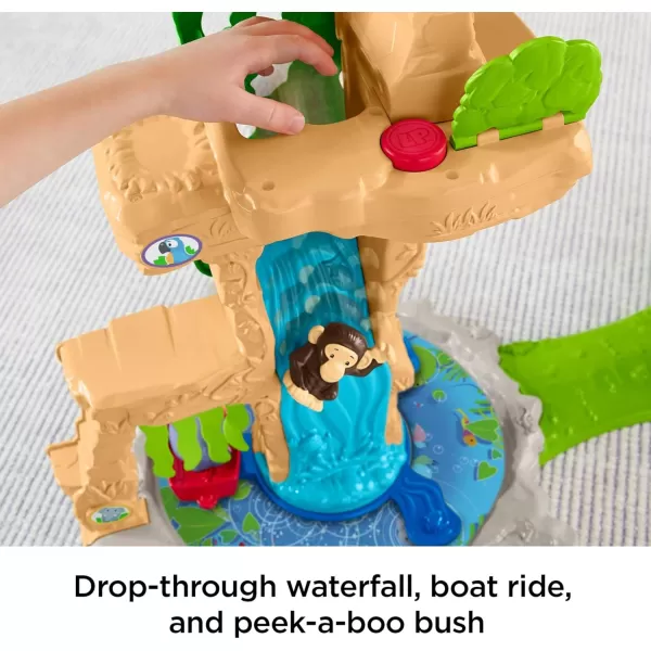 FisherPrice Little People Toddler Toy Share ampamp Care Safari 2Ft Tall Playset with Lights Sounds ampamp 7 Figures for Pretend Play Ages 1 years