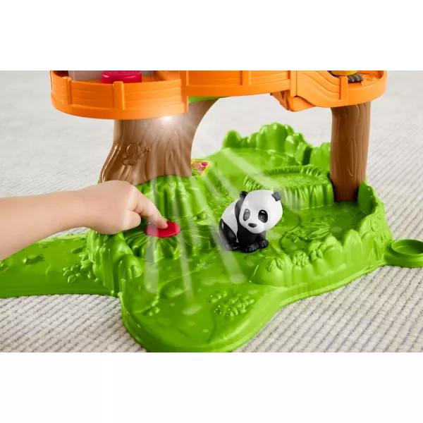 FisherPrice Little People Toddler Toy Share ampamp Care Safari 2Ft Tall Playset with Lights Sounds ampamp 7 Figures for Pretend Play Ages 1 years
