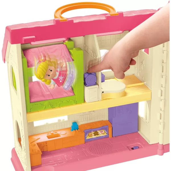 FisherPrice Little People Toddler Toy Surprise ampamp Sounds Home Musical Playhouse with Figures ampamp Accessories for Pretend Play Kids Ages 1 YearsSIOCFFP