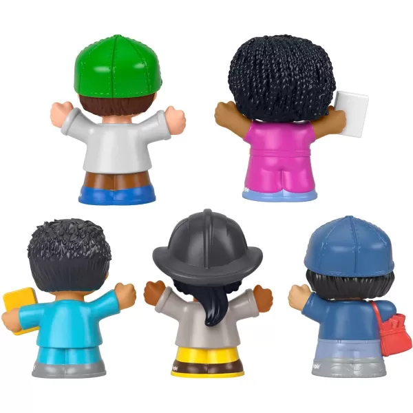 FisherPrice Little People Toddler Toys Community Heroes Figure Set with 5 Characters for Preschool Pretend Play Kids Ages 1 Years