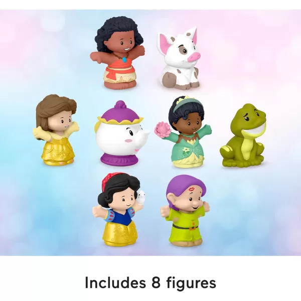 FisherPrice Little People Toddler Toys Disney Princess Story Duos 8Piece Figure Set for Pretend Play Kids Ages 18 Months  Amazon ExclusivePrincess  Friends 8Pack