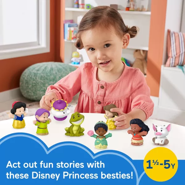 FisherPrice Little People Toddler Toys Disney Princess Story Duos 8Piece Figure Set for Pretend Play Kids Ages 18 Months  Amazon ExclusivePrincess  Friends 8Pack