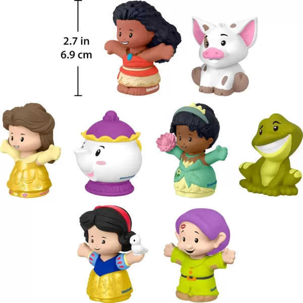 FisherPrice Little People Toddler Toys Disney Princess Story Duos 8Piece Figure Set for Pretend Play Kids Ages 18 Months  Amazon ExclusivePrincess  Friends 8Pack