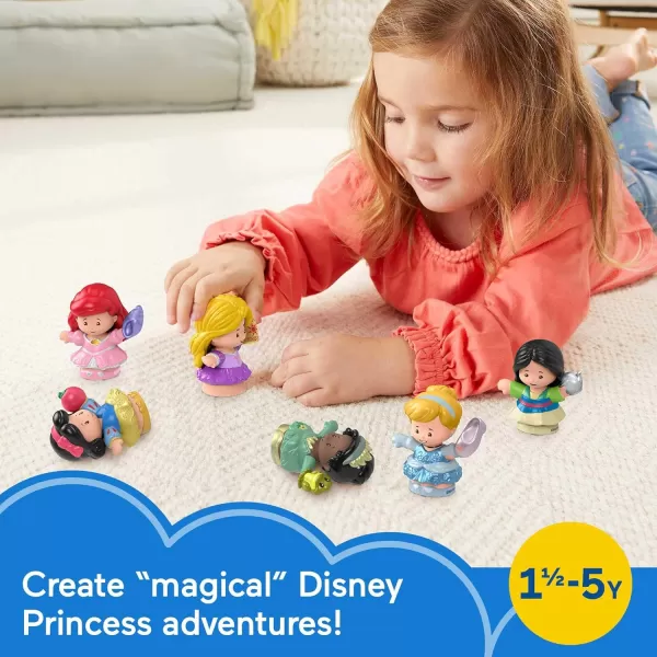 FisherPrice Little People Toddler Toys Disney Princess Story Duos 8Piece Figure Set for Pretend Play Kids Ages 18 Months  Amazon ExclusivePrincess 6Pack