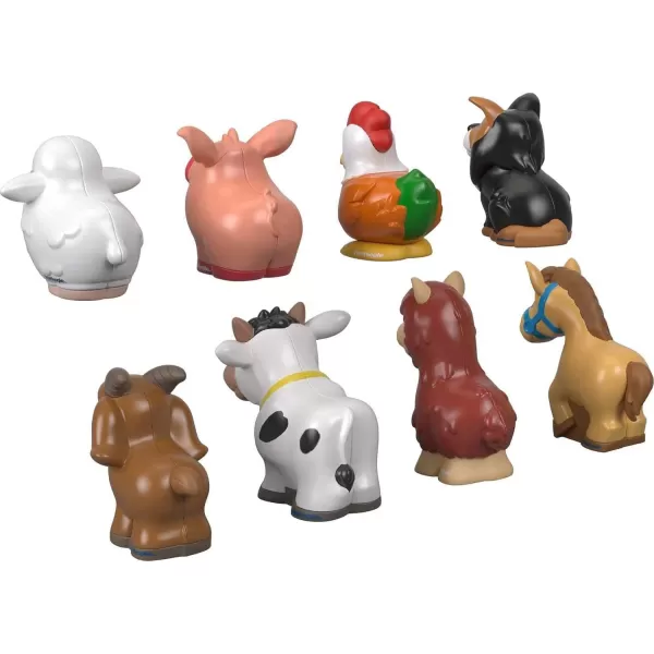 FisherPrice Little People Toddler Toys Farm Animal Friends 8Piece Figure Set for Pretend Play Ages 1 YearsAnimal Friends