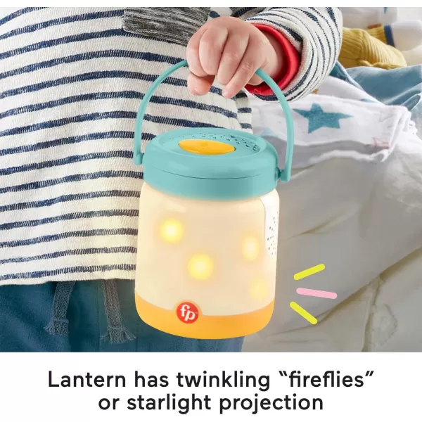 FisherPrice Newborn Toy Baby Bear ampamp Firefly Soother Plush Sound Machine with Detachable Toddler Night Light for Infants Ages 0 Months