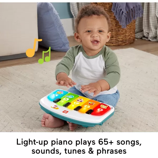 FisherPrice Portable Baby Chair Kick ampamp Play Deluxe SitMeUp Seat with Piano Learning Toy and Snack Tray for Infants to ToddlersBlue