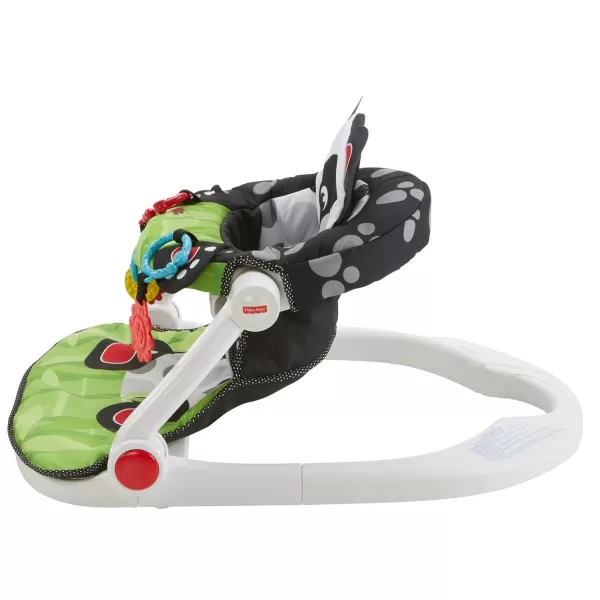 FisherPrice Portable Baby Chair SitMeUp Floor Seat with Developmental Toys ampamp Machine Washable Seat Pad WindmillPanda