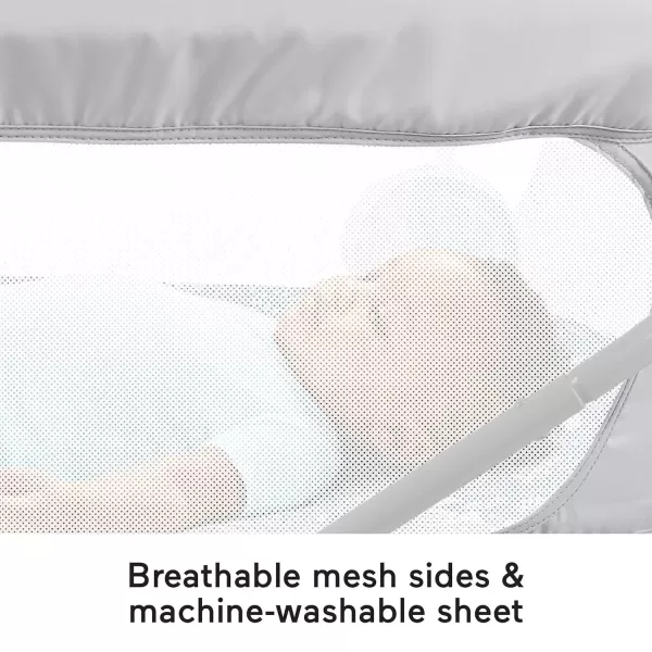 FisherPrice Portable Baby Crib Soothing View Vibe Bassinet with Music Vibrations ampamp Slim Fold for Travel Newborns 0 Months Moonlight ForestMoonlight Forest