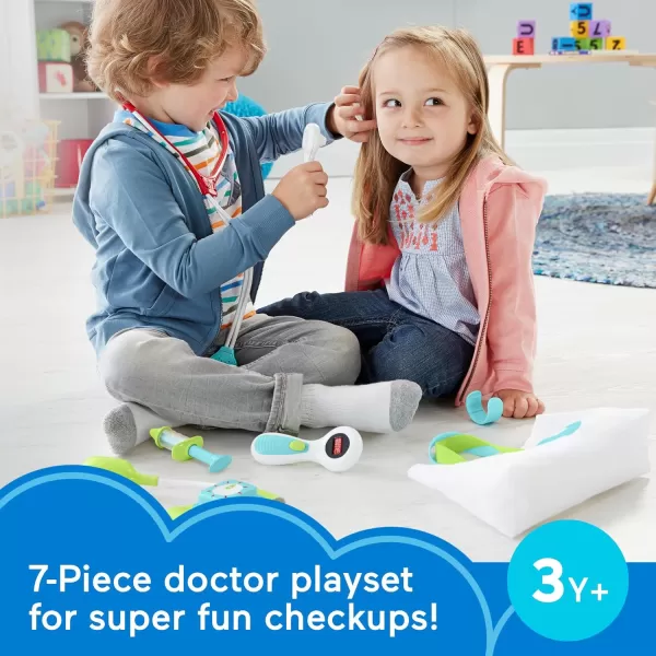 FisherPrice Preschool Pretend Play Medical Kit 7Piece Doctor Bag Dress Up Toys for Kids Ages 3 YearsMedical Kit