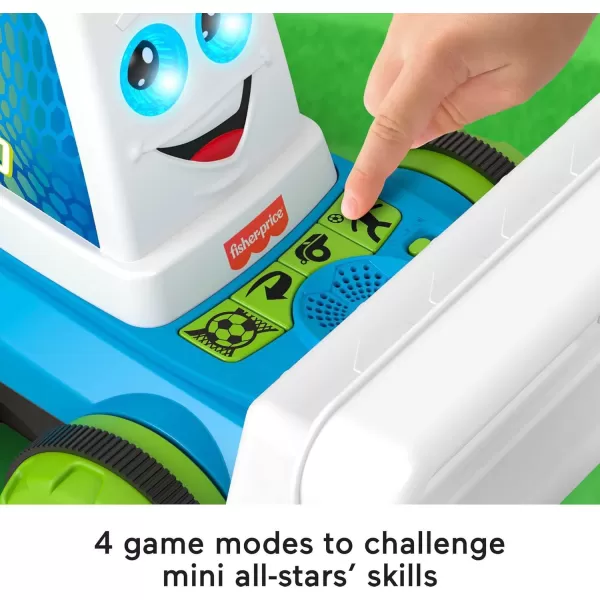 FisherPrice Preschool Toy Goaldozer Electronic Soccer Game with Net Lights Sounds ampamp Motorized Motion for Sports Play Kids Ages 3 YearsSimplified Packaging