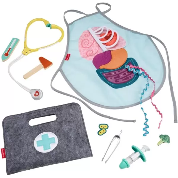 FisherPrice Preschool Toy Patient and Doctor Set 7Piece Dress Up Kit for Medical Pretend Play Kids Ages 3 Years
