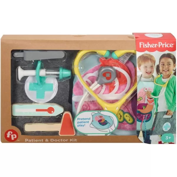 FisherPrice Preschool Toy Patient and Doctor Set 7Piece Dress Up Kit for Medical Pretend Play Kids Ages 3 Years