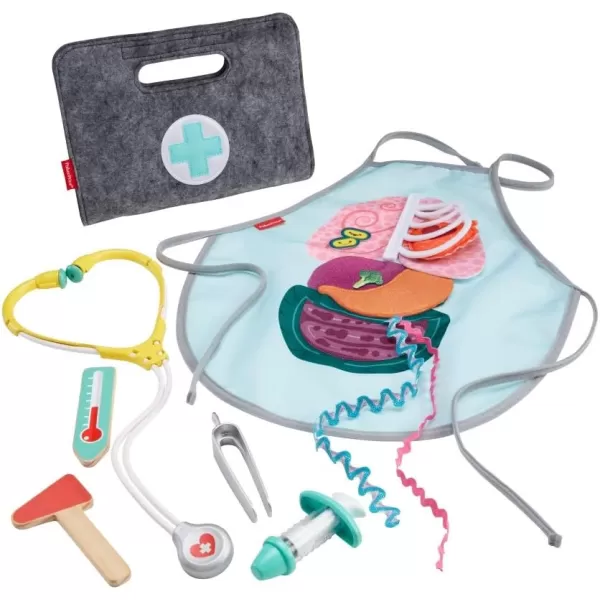 FisherPrice Preschool Toy Patient and Doctor Set 7Piece Dress Up Kit for Medical Pretend Play Kids Ages 3 Years