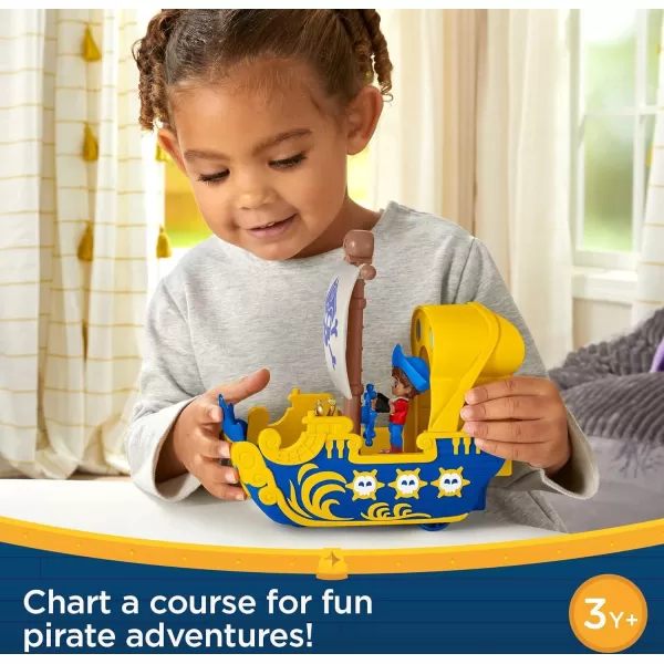 FisherPrice Preschool Toys Santiago of The Seas Santiago Figure ampamp El Bravo Pirate Ship for Pretend Play Kids Ages 3 Years