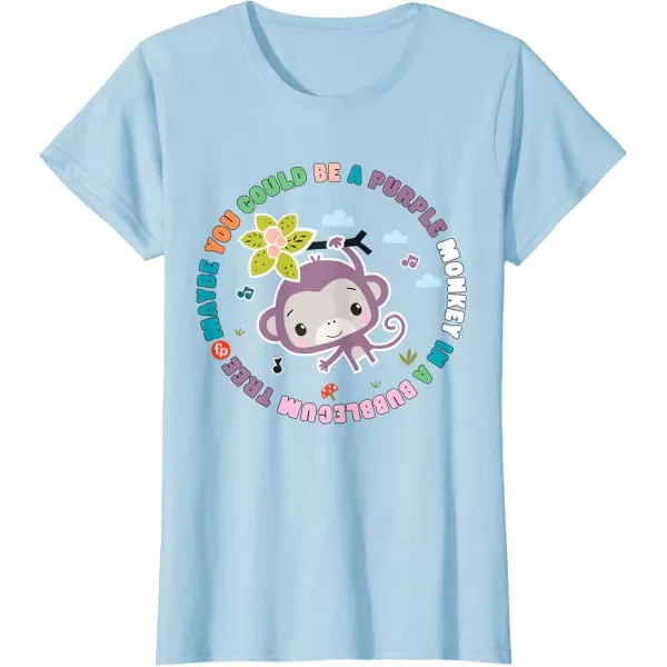 FisherPrice Purple Monkey  Hanging Purple Monkey TShirtBaby Blue