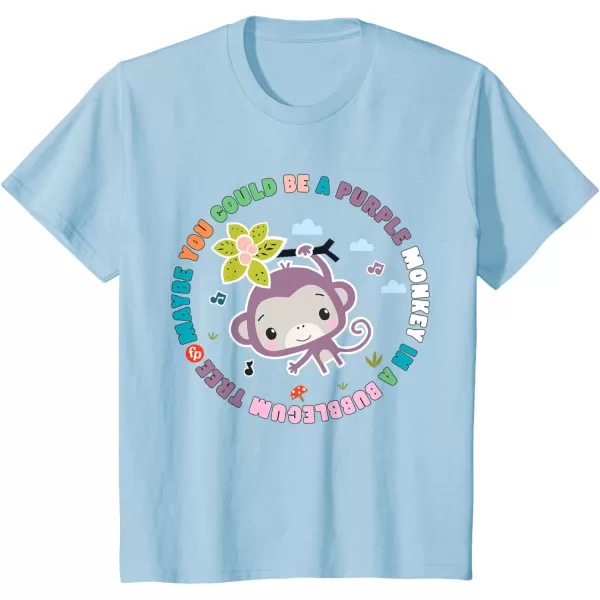 FisherPrice Purple Monkey  Hanging Purple Monkey TShirtBaby Blue