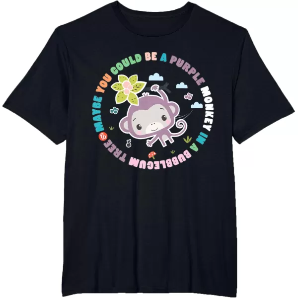 FisherPrice Purple Monkey  Hanging Purple Monkey TShirtBlack