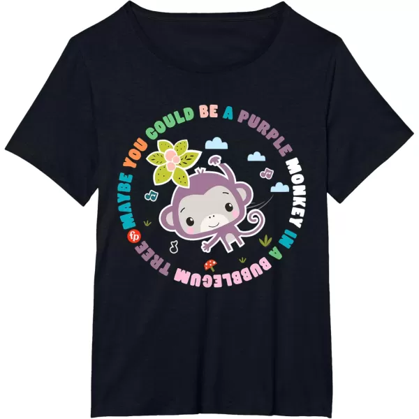 FisherPrice Purple Monkey  Hanging Purple Monkey TShirtBlack