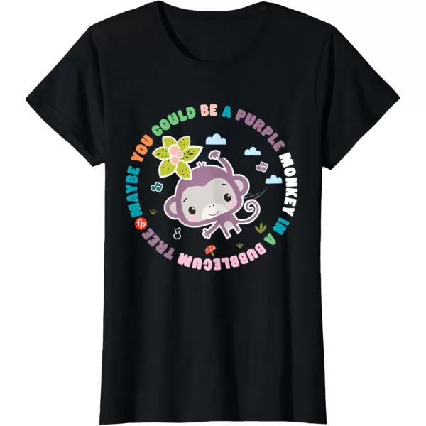 FisherPrice Purple Monkey  Hanging Purple Monkey TShirtBlack