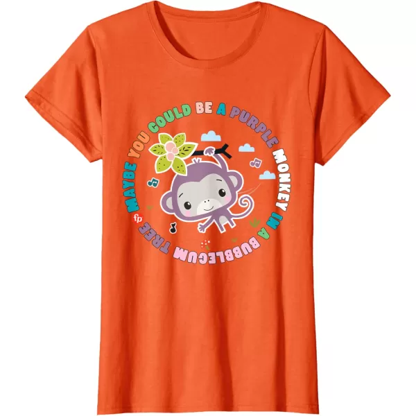 FisherPrice Purple Monkey  Hanging Purple Monkey TShirtOrange