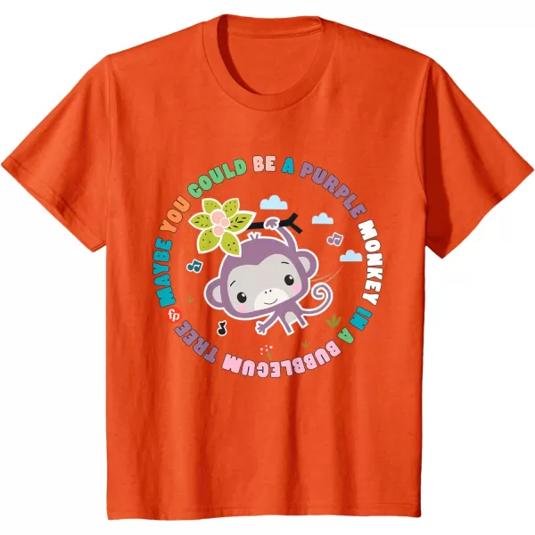 FisherPrice Purple Monkey  Hanging Purple Monkey TShirtOrange