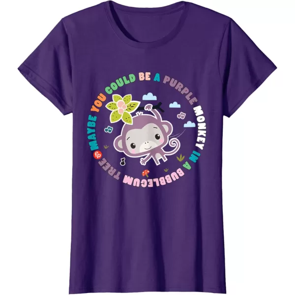 FisherPrice Purple Monkey  Hanging Purple Monkey TShirtPurple