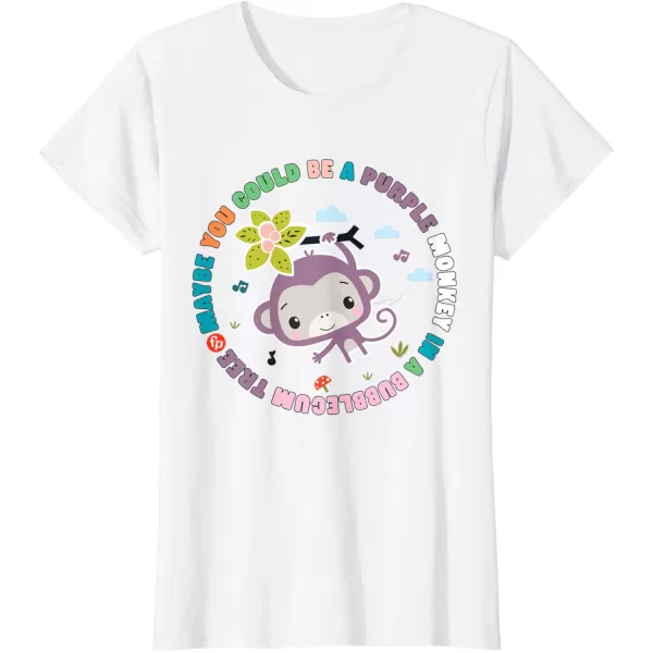 FisherPrice Purple Monkey  Hanging Purple Monkey TShirtWhite