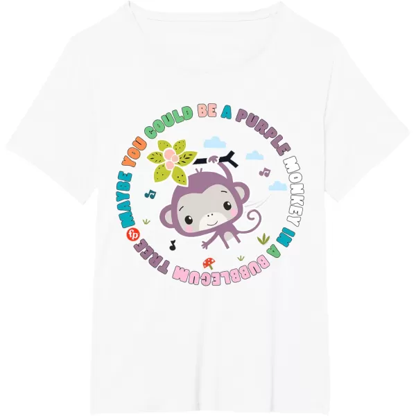 FisherPrice Purple Monkey  Hanging Purple Monkey TShirtWhite