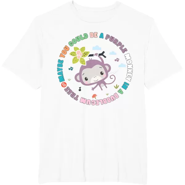FisherPrice Purple Monkey  Hanging Purple Monkey TShirtWhite