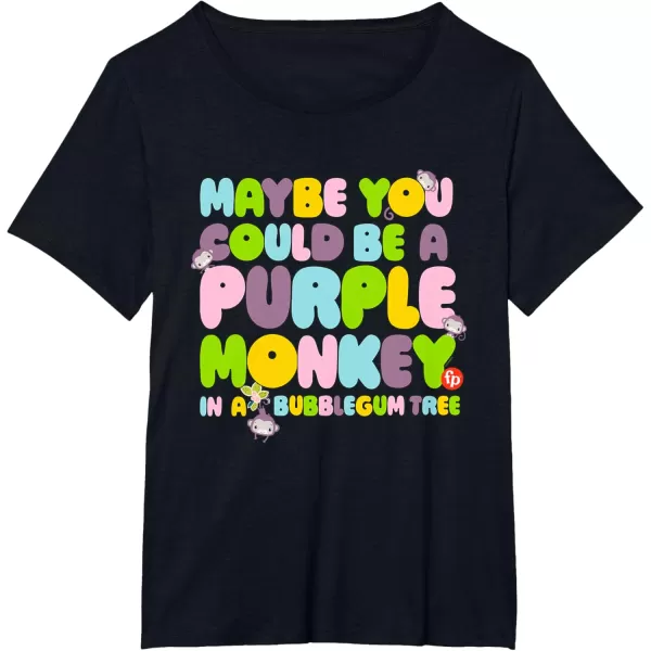 FisherPrice Purple Monkey  Maybe You Could Be TShirtBlack