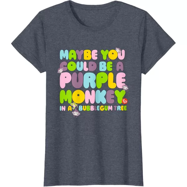 FisherPrice Purple Monkey  Maybe You Could Be TShirtHeather Blue
