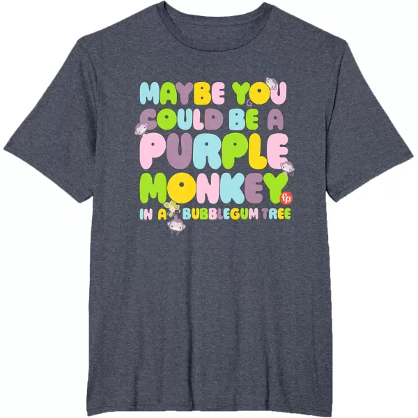 FisherPrice Purple Monkey  Maybe You Could Be TShirtHeather Blue