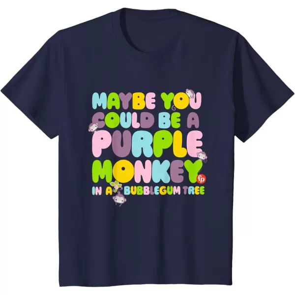 FisherPrice Purple Monkey  Maybe You Could Be TShirtNavy Blue