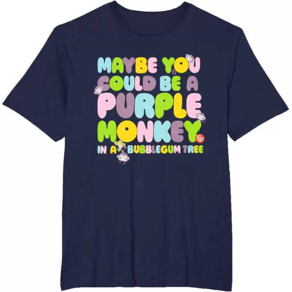 FisherPrice Purple Monkey  Maybe You Could Be TShirtNavy Blue