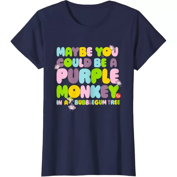 FisherPrice Purple Monkey  Maybe You Could Be TShirtNavy Blue