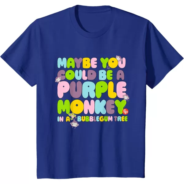 FisherPrice Purple Monkey  Maybe You Could Be TShirtRoyal Blue