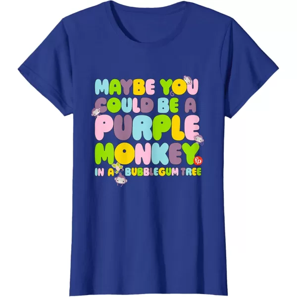 FisherPrice Purple Monkey  Maybe You Could Be TShirtRoyal Blue